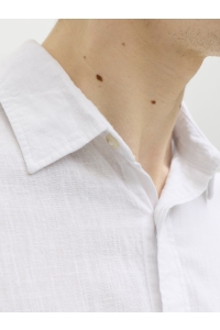JJESUMMER LINEN BLEND SHIRT L/S SN white
