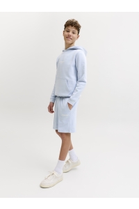 Jack and Jones boys JPSTKANE SOHO SWEAT SHORTS MID JNR celestial blue