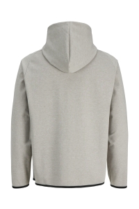JJEBASE SWEAT ZIP HOOD SN light grey melange