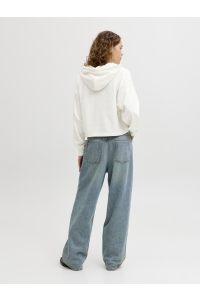 JACK&JONES ORIGINALS JXMERLE RLX SHORT HOOD SWT vanilla ice/golden gate