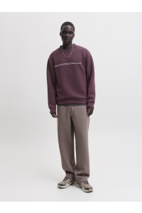 Jack and Jones JCOFUSION SCUBA SWEAT CREW NECK SN fudge