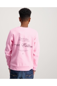 Jack and Jones boys JJROAR SWEAT CREW NECK JNR prism pink