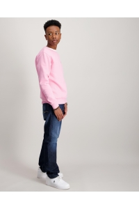 Jack and Jones boys JJROAR SWEAT CREW NECK JNR prism pink
