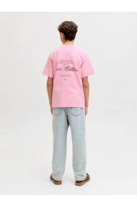 jack en jones boys JJROAR TEE SS CREW NECK JNR prism pink