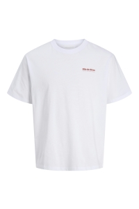 Jack and Jones boys JJLEMON TEE SS CREW NECK JNR bright white