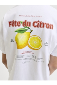 Jack and Jones boys JJLEMON TEE SS CREW NECK JNR bright white