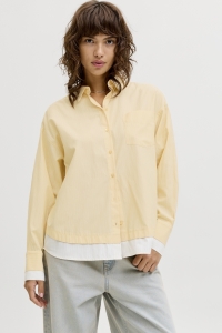 Jack and Jones JXCARO POPLIN LS DOUBLE SHIRT WVN sunlight/stripes