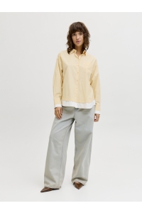 Jack and Jones JXCARO POPLIN LS DOUBLE SHIRT WVN sunlight/stripes