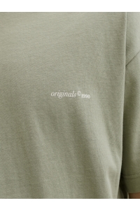 Jack and Jones JORMONTAUK BACK GRAPHIC TEE SSCN EA: seagrass