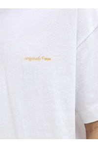 Jack and Jones JORMONTAUK BACK GRAPHIC TEE SSCN EA: bright white/w. bandana