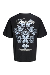 Jack and Jones JORMONTAUK BACK GRAPHIC TEE SSCN EA: black/w. bandana