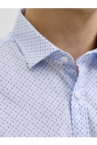 JACK%JONES PREMIUM JPRBLABLACKPOOL PRINT LS SHIRT chambray blue/slimfit