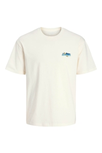 JACK&JONES ORIGINALS JORSARDINHA TEE SS CREW NECK STYD S: egret