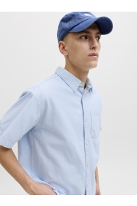 Jack and Jones JORNANTUCKET DOBBY SHIRT SS cashmere blue