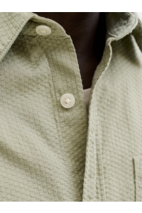 Jack and Jones JORNANTUCKET DOBBY SHIRT SS seagrass