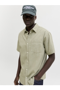 Jack and Jones JORNANTUCKET DOBBY SHIRT SS seagrass
