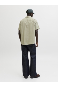 Jack and Jones JORNANTUCKET DOBBY SHIRT SS seagrass