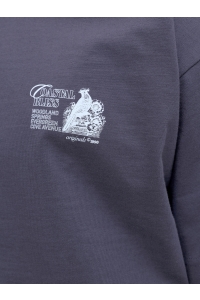 Jack and Jones JORMAINE BACK TEE SS CREW NECK SN odyssey gray