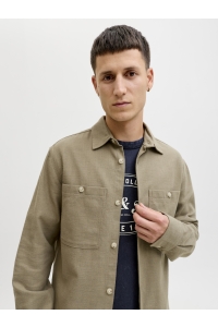 JACK%JONES PREMIUM JPRBLURAYLE LINEN BL. SOLID LS SHIR: mermaid/regular fit