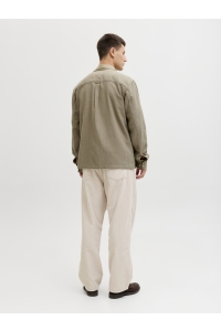 JACK%JONES PREMIUM JPRBLURAYLE LINEN BL. SOLID LS SHIR: mermaid/regular fit