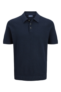 Jack and Jones JPRBLURILEY KNIT POLO SS SN sky captain