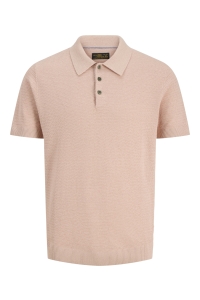 Jack and Jones JPRBLURILEY KNIT POLO SS SN misty rose/twist