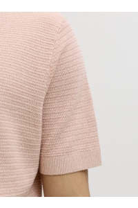 Jack and Jones JPRBLURILEY KNIT POLO SS SN misty rose/twist
