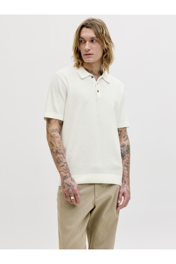 Jack and Jones  JPRBLURILEY KNIT POLO SS SN