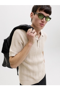 Jack and Jones JPRBLAWINSTON KNIT POLO SS SN ancient scroll