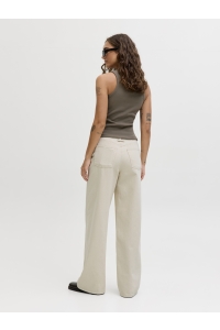 Jack and Jones JXZOE ELLA WIDE DETAIL HW PANT PNT ecru