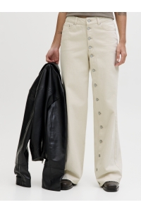 Jack and Jones JXZOE ELLA WIDE DETAIL HW PANT PNT ecru