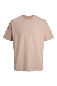 Jack and Jones JORMONTAUK AOP BACK TEE SS CREW NEC: peach melba