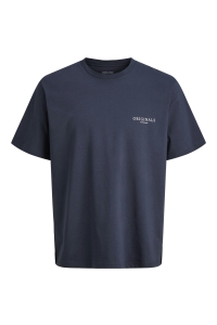 Jack and Jones JORMONTAUK AOP BACK TEE SS CREW NEC: odyssey gray