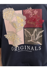 Jack and Jones JORMONTAUK AOP BACK TEE SS CREW NEC: odyssey gray