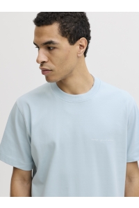 JACK%JONES PREMIUM JPRBLAOWEN SS BRANDING TEE SN chambray blue