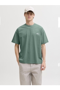 Jack and Jones JCODUST SCRIPT BACK TEE SS CREW NEC: north atlantic