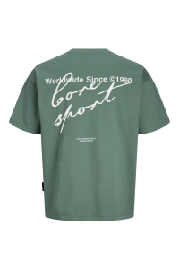 Jack and Jones JCODUST SCRIPT BACK TEE SS CREW NEC: north atlantic