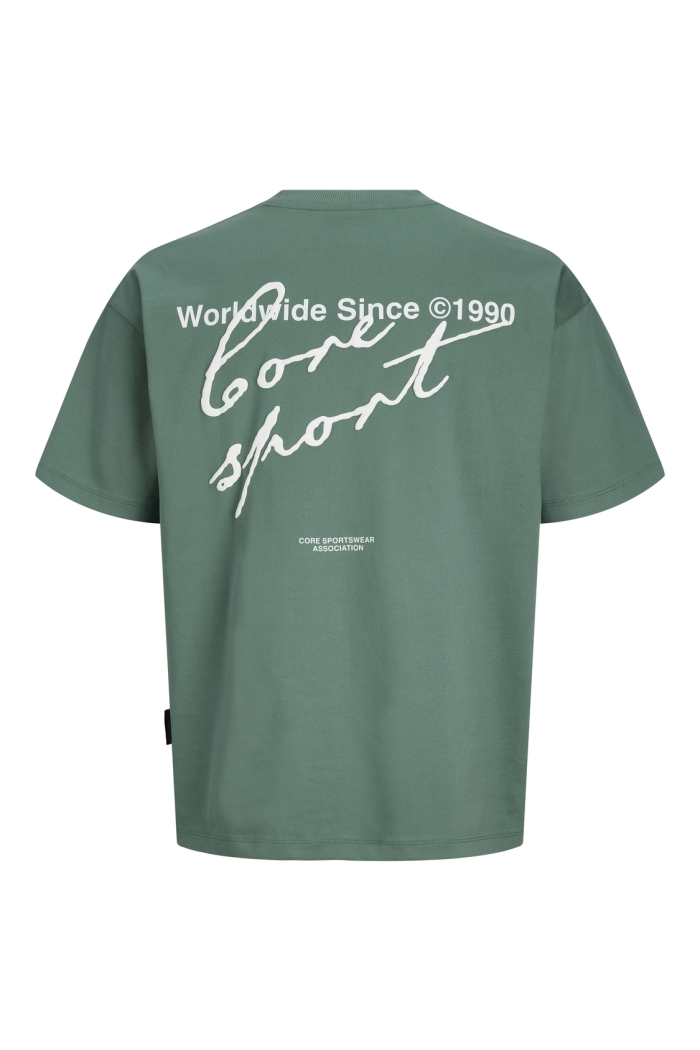 Jack and Jones JCODUST SCRIPT BACK TEE SS CREW NEC: north atlantic
