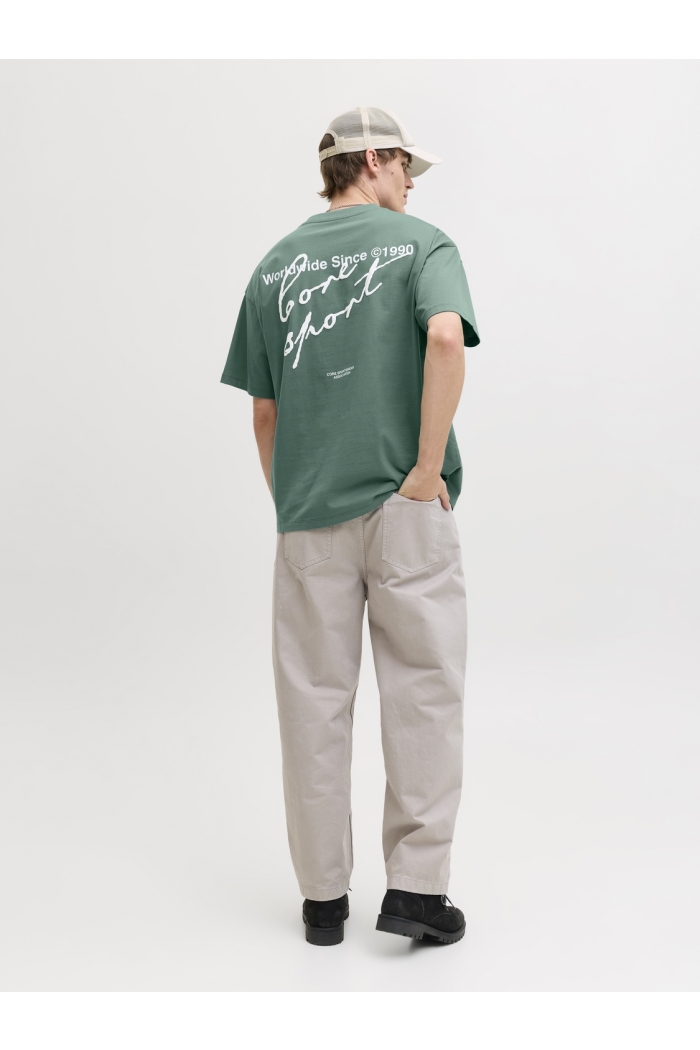 Jack and Jones JCODUST SCRIPT BACK TEE SS CREW NEC: north atlantic