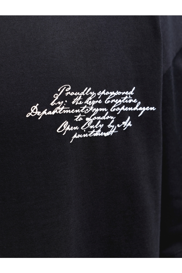 Jack and Jones JCODUST SCRIPT BACK TEE SS CREW NEC: black