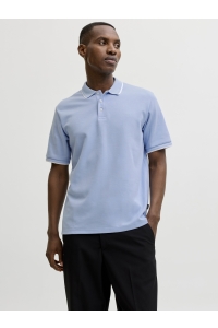 Jack and Jones JPRBLAETHAN DETAIL SS POLO SN chambray blue