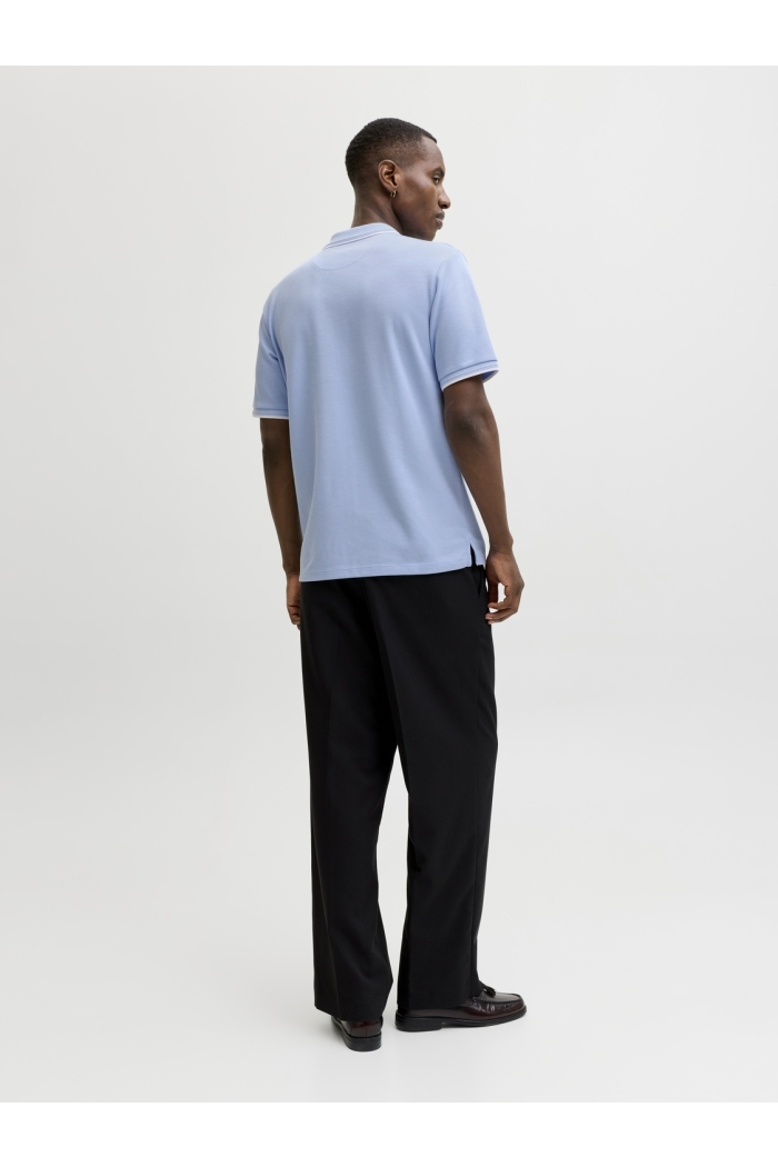 Jack and Jones JPRBLAETHAN DETAIL SS POLO SN chambray blue