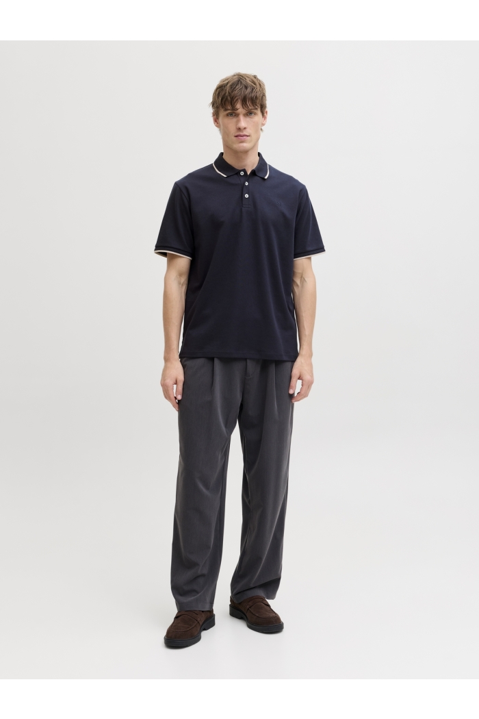 Jack and Jones JPRBLAETHAN DETAIL SS POLO SN night sky