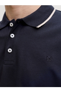 Jack and Jones JPRBLAETHAN DETAIL SS POLO SN night sky