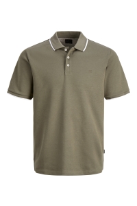 Jack and Jones JPRBLAETHAN DETAIL SS POLO SN smokey olive