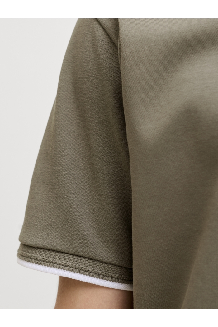 Jack and Jones JPRBLAETHAN DETAIL SS POLO SN smokey olive