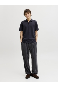 Jack and Jones JPRBLAETHAN SS ZIP POLO SN night sky