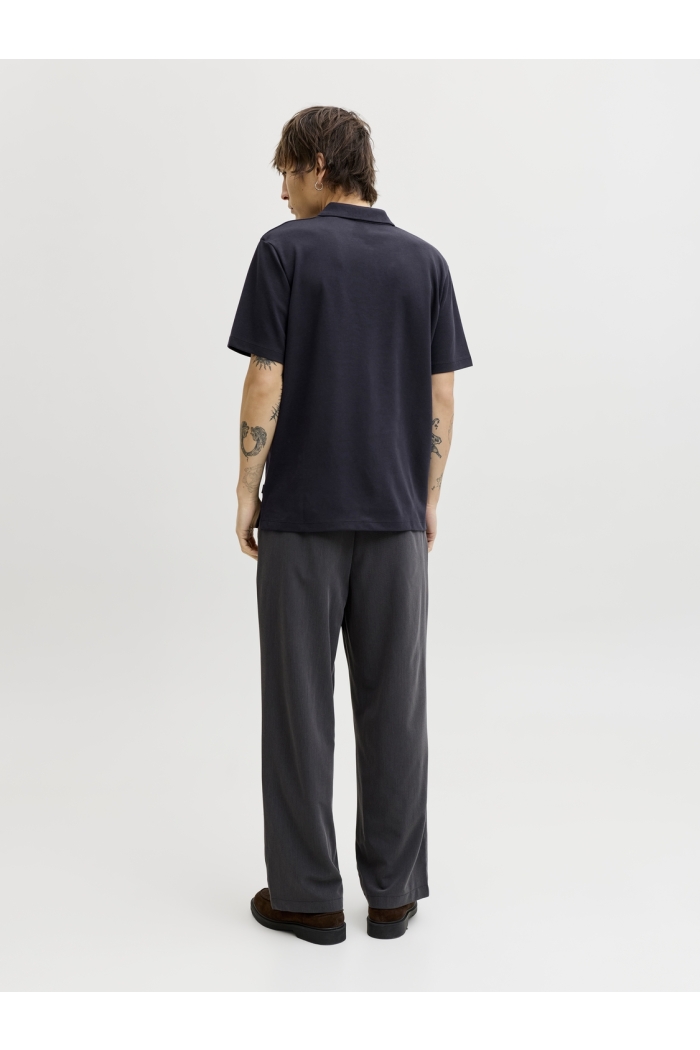 Jack and Jones JPRBLAETHAN SS ZIP POLO SN night sky