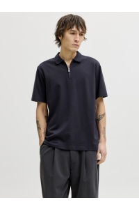 Jack and Jones JPRBLAETHAN SS ZIP POLO SN night sky