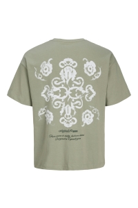 Jack and Jones boys JORMONTAUK BACK GRAPHIC TEE SS EA26: seagrass
